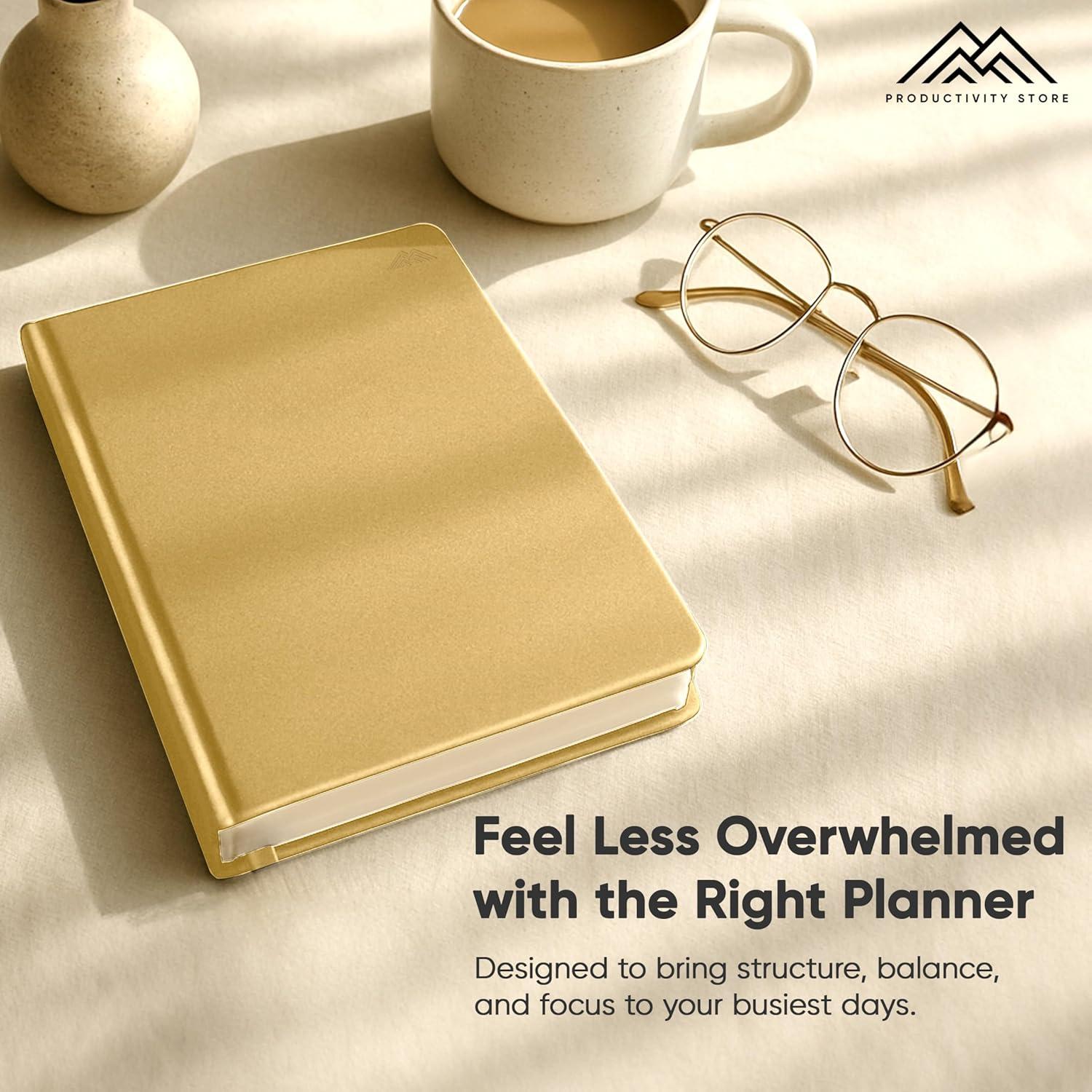 image:imageDaily Planner 2026 5 x 8 The Ultimate Daily Workflow Planner with Hourly Schedule amp Task List to Achieve Your Goals by PRODUCTIVITY STORE A5 GreyCream