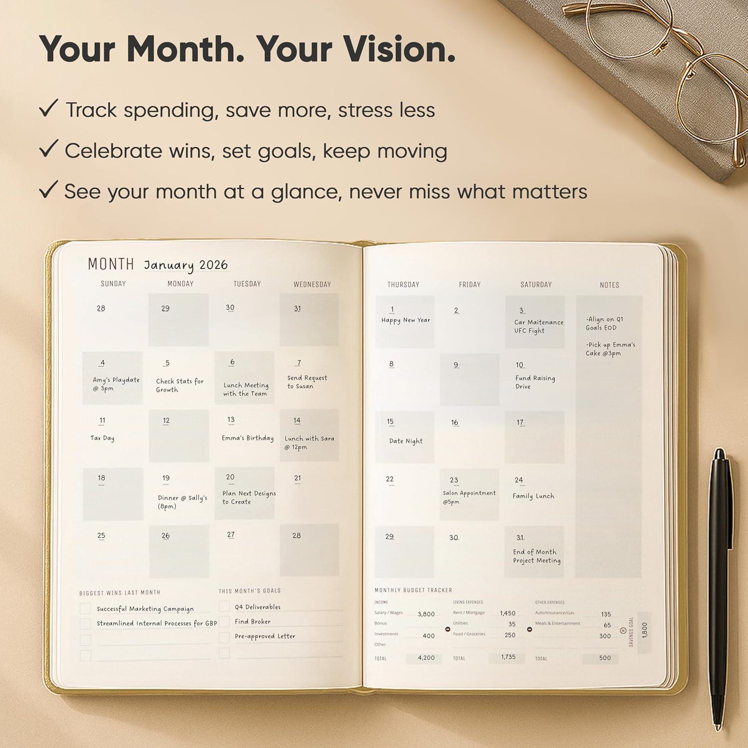 image:imageDaily Planner 2026 5 x 8 The Ultimate Daily Workflow Planner with Hourly Schedule amp Task List to Achieve Your Goals by PRODUCTIVITY STORE A5 GreyCream