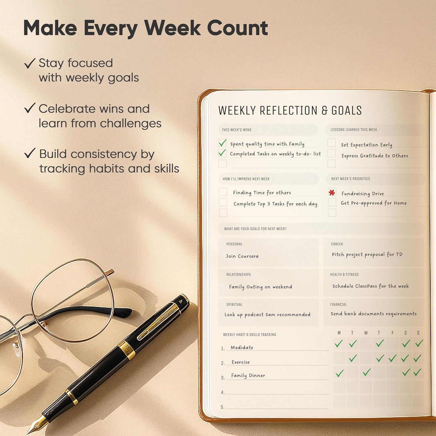 image:imageDaily Planner 2026 5 x 8 The Ultimate Daily Workflow Planner with Hourly Schedule amp Task List to Achieve Your Goals by PRODUCTIVITY STORE A5 GreyLeather