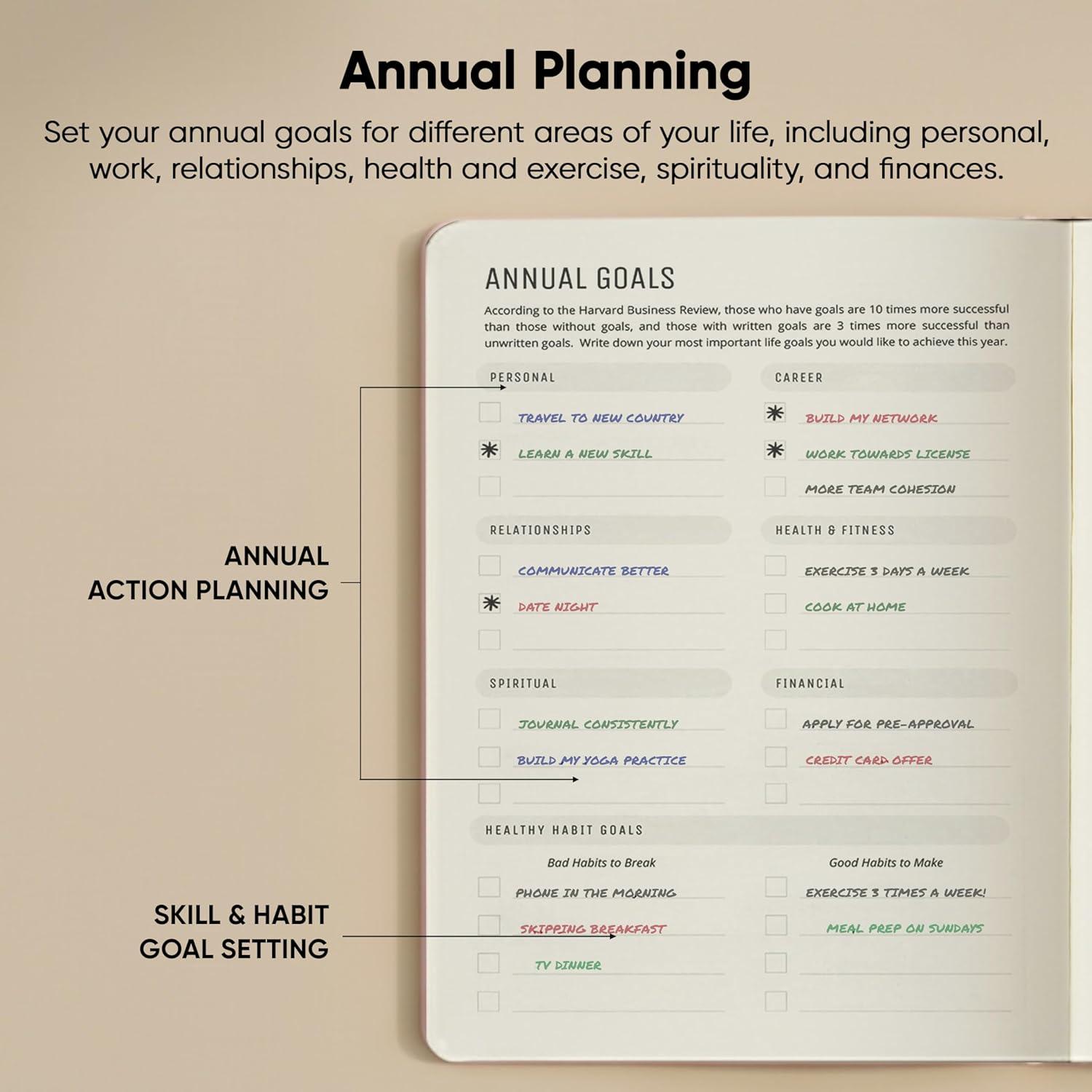 image:imageHourly Planner amp Appointment Book 85 x 11 Premium Hourly Planner with Daily Schedule amp 30Minute Time Slots for Better Time Management by PRODUCTIVITY STORE A4 BlackPink