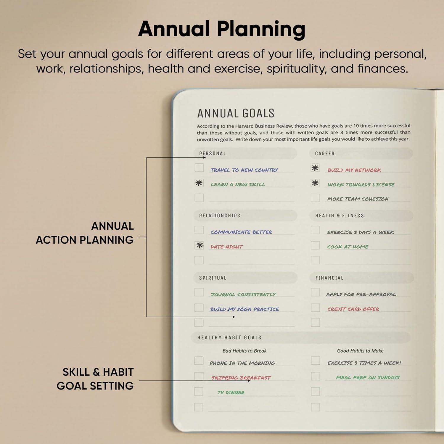 image:imageHourly Planner amp Appointment Book 85 x 11 Premium Hourly Planner with Daily Schedule amp 30Minute Time Slots for Better Time Management by PRODUCTIVITY STORE A4 BlackBlue