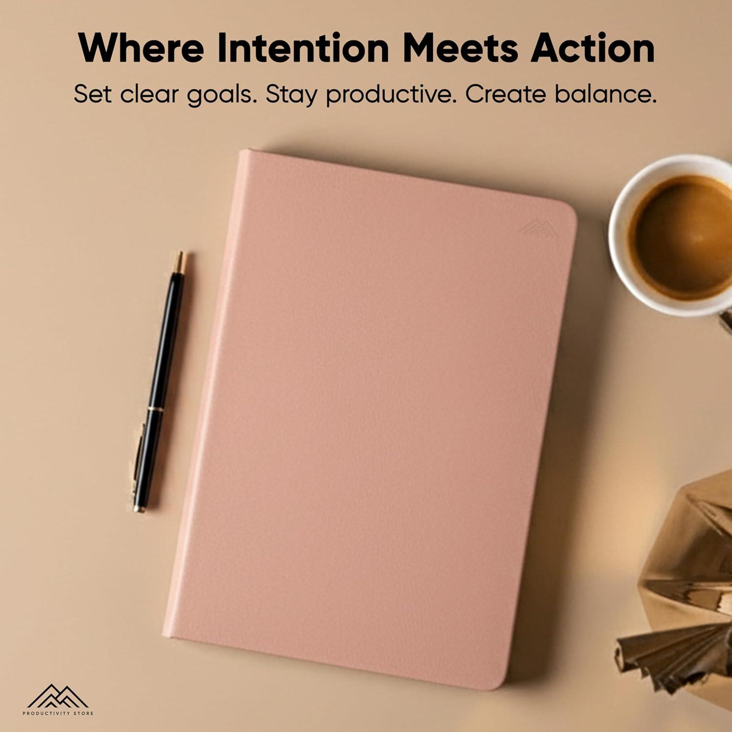 image:imageHourly Planner amp Appointment Book 85 x 11 Premium Hourly Planner with Daily Schedule amp 30Minute Time Slots for Better Time Management by PRODUCTIVITY STORE A4 BlackPink