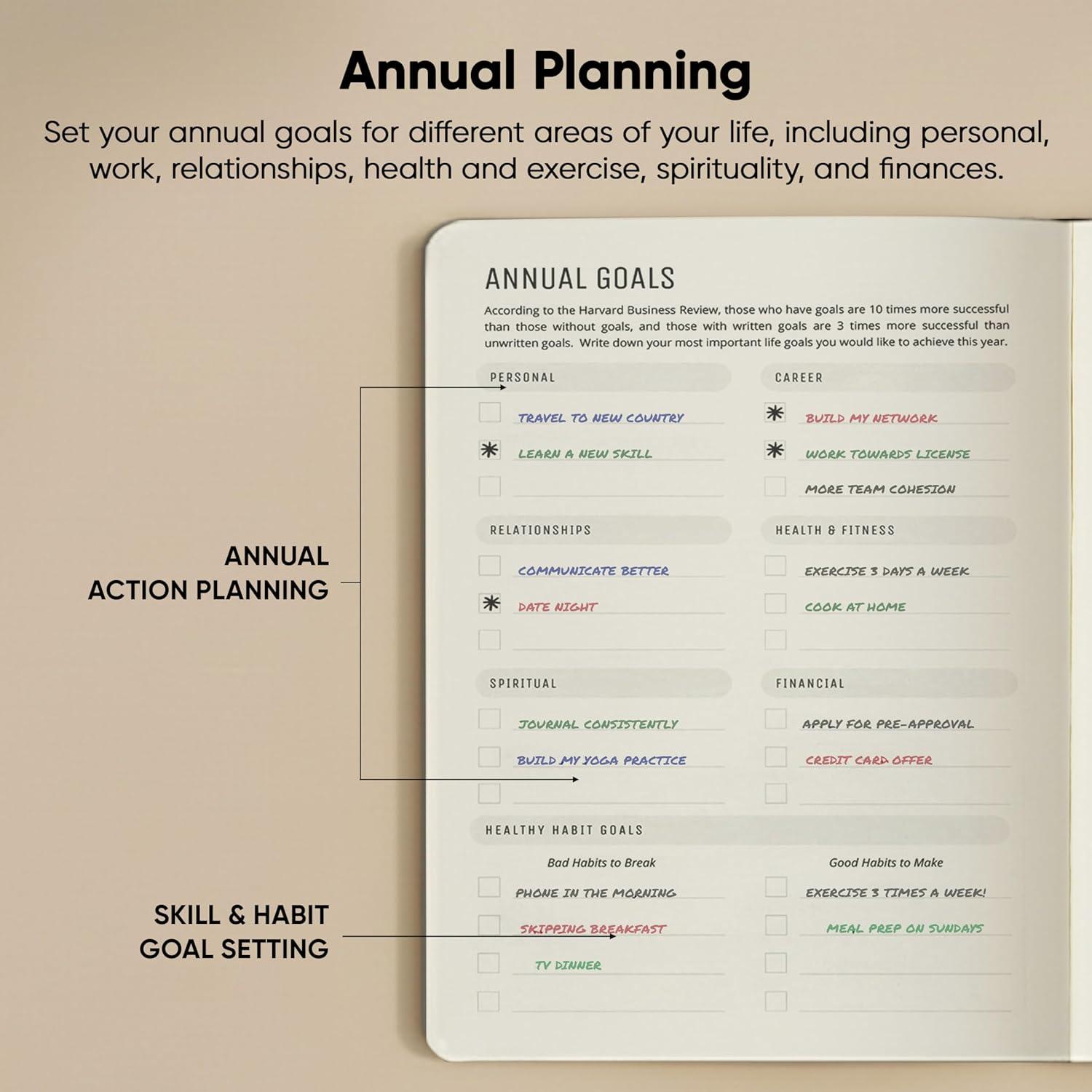 image:imageHourly Planner amp Appointment Book 85 x 11 Premium Hourly Planner with Daily Schedule amp 30Minute Time Slots for Better Time Management by PRODUCTIVITY STORE A4 BlackGrey