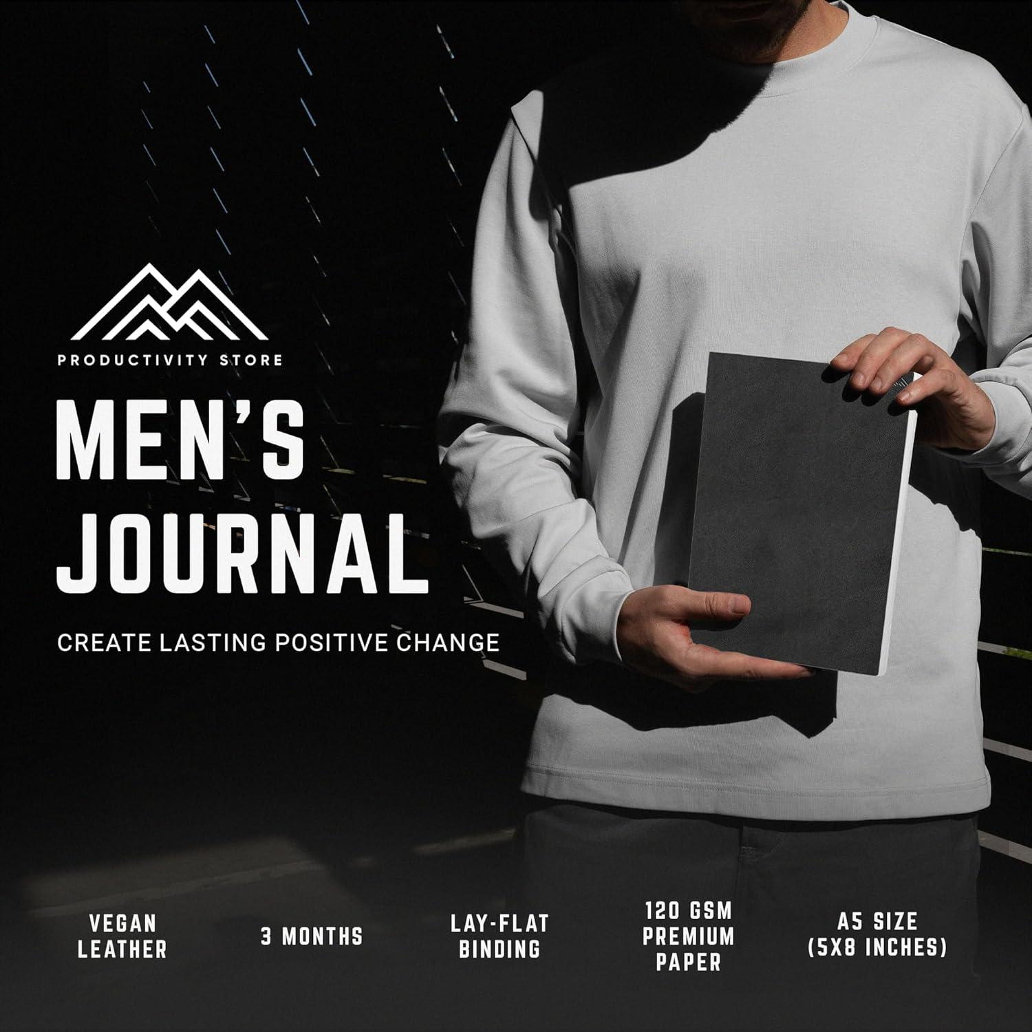 image:imagePRODUCTIVITY STORE Better Man Journal Gratitude Journal 5 Minute Journal Reflection Manifestation Journal for Mindfulness amp Self Care Journal GoalGuided Gratitude Journal for Men