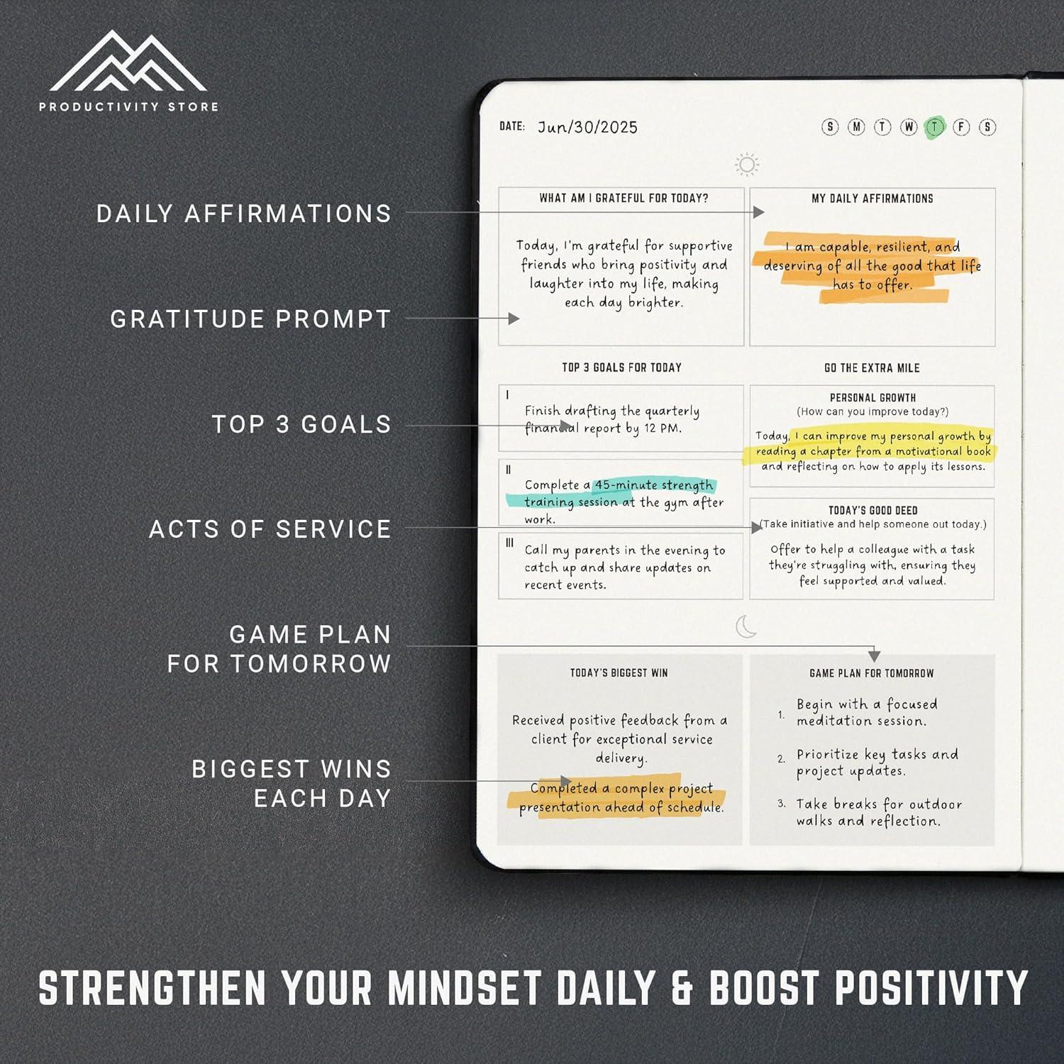 image:imagePRODUCTIVITY STORE Better Man Journal Gratitude Journal 5 Minute Journal Reflection Manifestation Journal for Mindfulness amp Self Care Journal GoalGuided Gratitude Journal for Men