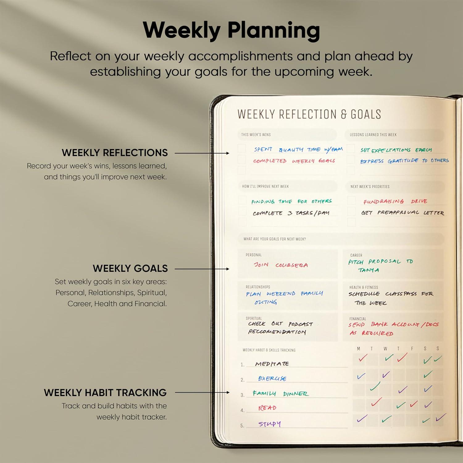 image:imageUndated 2026 Planner 85 x 11 The 1 Productivity Planner to Achieve Your 2026 Goals Planner 20262027 by PRODUCTIVITY STORE A4 BLACKBlack