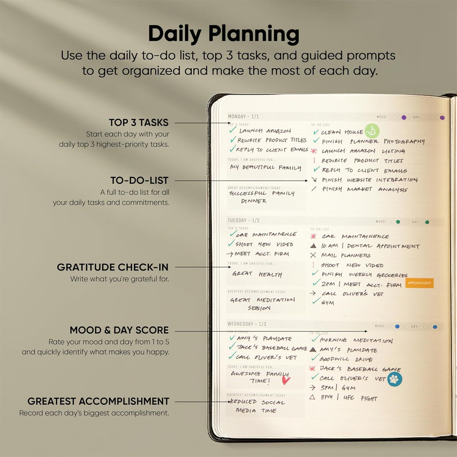 image:imageUndated 2026 Planner 85 x 11 The 1 Productivity Planner to Achieve Your 2026 Goals Planner 20262027 by PRODUCTIVITY STORE A4 BLACKBlack