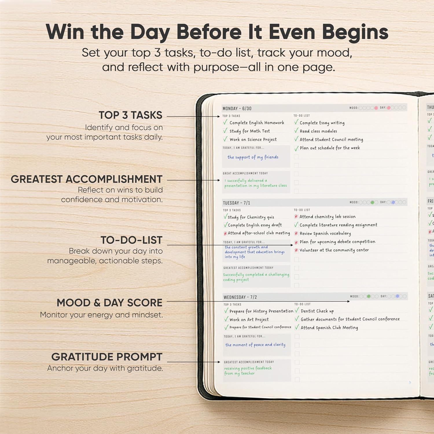image:imageUndated 2026 Planner 85 x 11 The 1 Productivity Planner to Achieve Your 2026 Goals Planner 20262027 by PRODUCTIVITY STORE A4 BLACKBlack