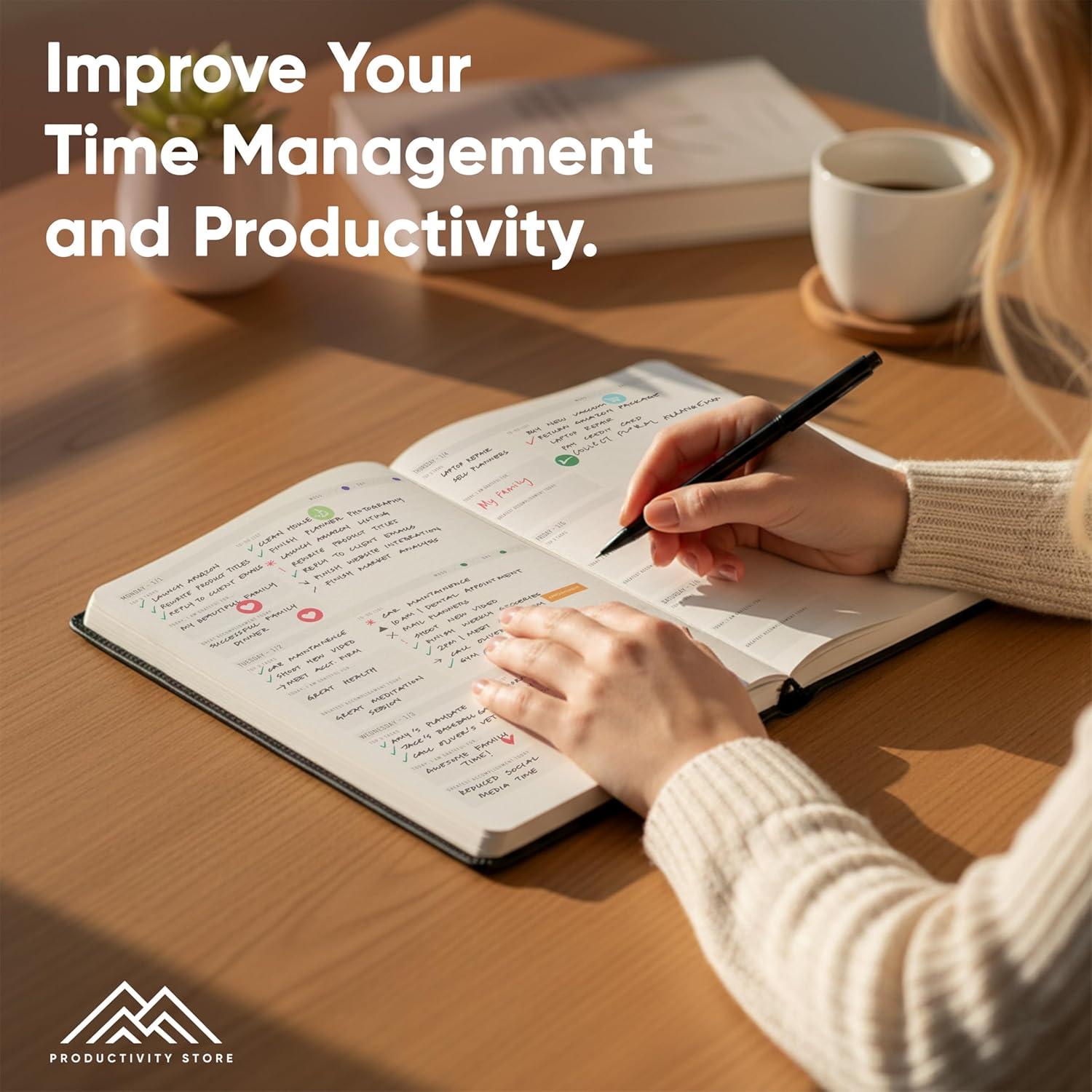 image:imageUndated 2026 Planner 85 x 11 The 1 Productivity Planner to Achieve Your 2026 Goals Planner 20262027 by PRODUCTIVITY STORE A4 BLACKBlack