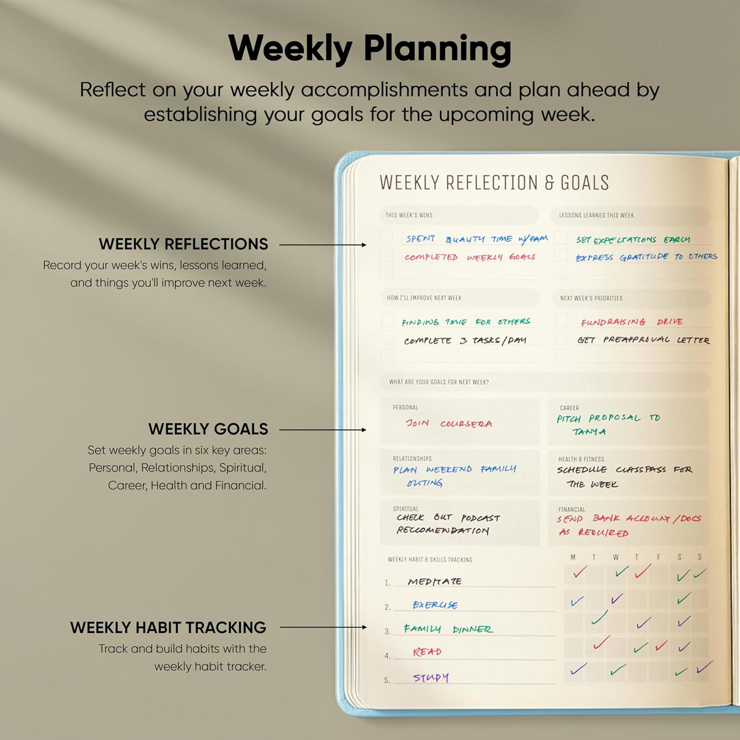 image:imageUndated 2026 Planner 85 x 11 The 1 Productivity Planner to Achieve Your 2026 Goals Planner 20262027 by PRODUCTIVITY STORE A4 BLACKBlue