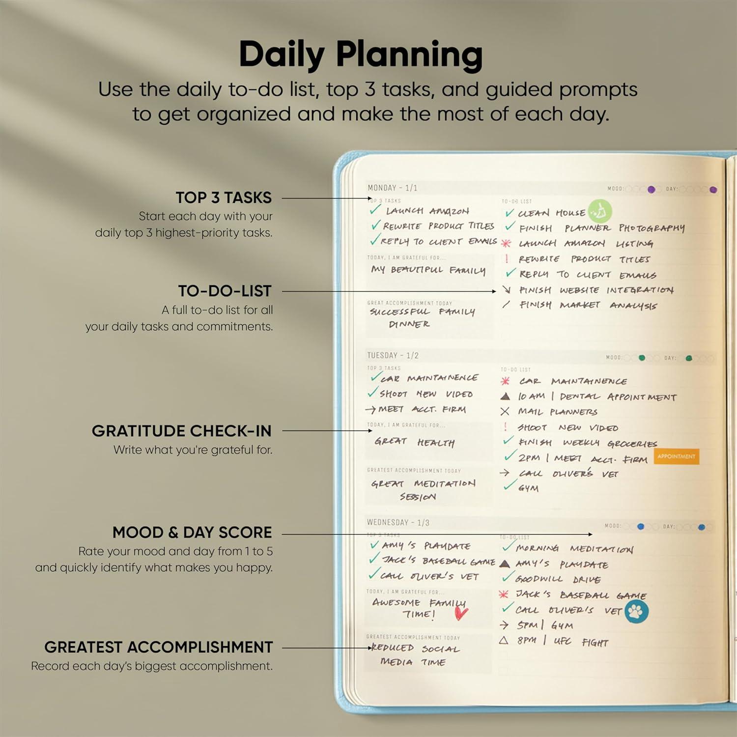 image:imageUndated 2026 Planner 85 x 11 The 1 Productivity Planner to Achieve Your 2026 Goals Planner 20262027 by PRODUCTIVITY STORE A4 BLACKBlue