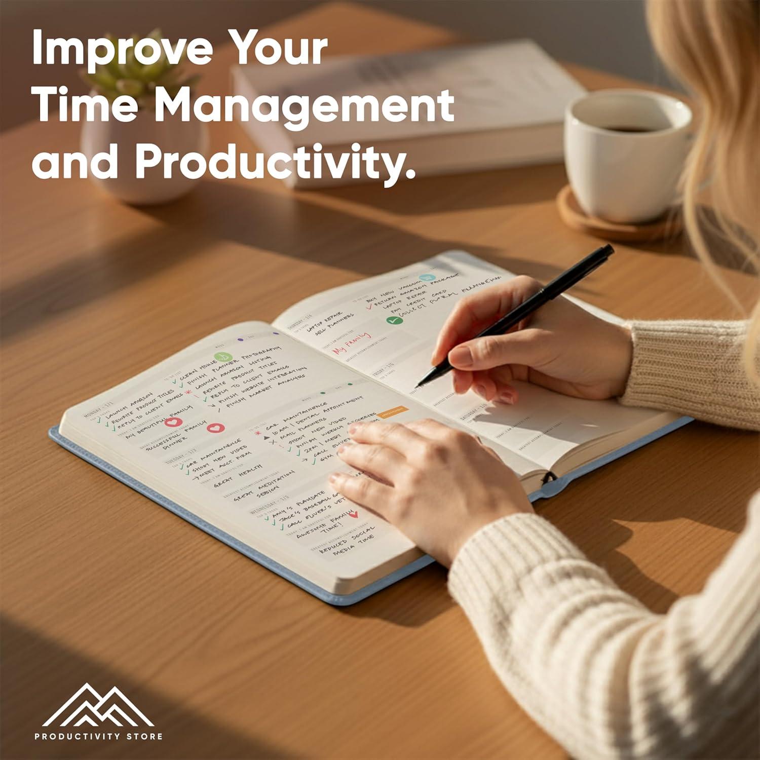 image:imageUndated 2026 Planner 85 x 11 The 1 Productivity Planner to Achieve Your 2026 Goals Planner 20262027 by PRODUCTIVITY STORE A4 BLACKBlue
