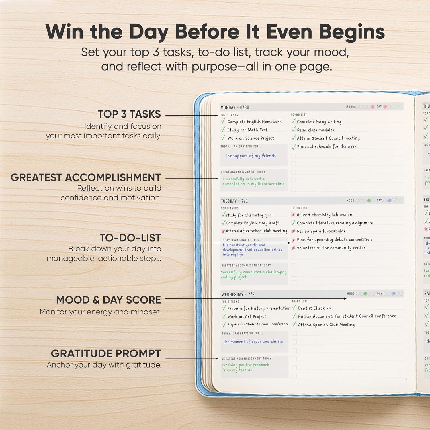 image:imageUndated 2026 Planner 85 x 11 The 1 Productivity Planner to Achieve Your 2026 Goals Planner 20262027 by PRODUCTIVITY STORE A4 BLACKBlue