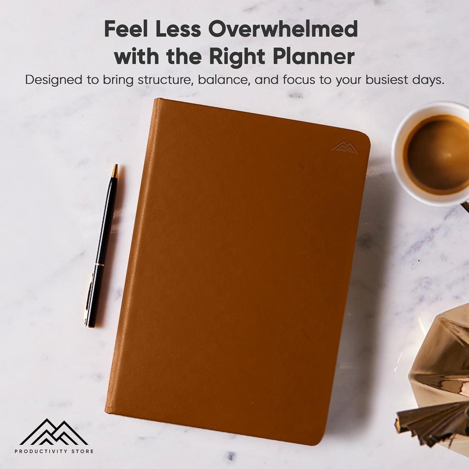image:imageUndated 2026 Planner 85 x 11 The 1 Productivity Planner to Achieve Your 2026 Goals Planner 20262027 by PRODUCTIVITY STORE A4 BLACKBrown