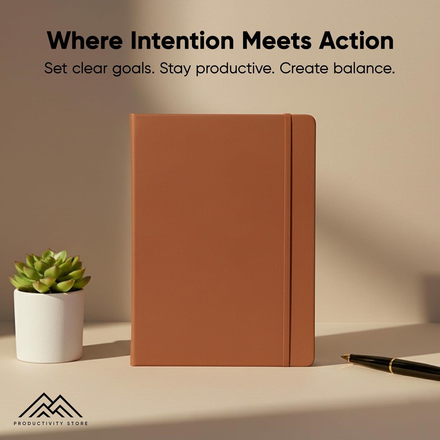 image:imageUndated 2026 Planner 85 x 11 The 1 Productivity Planner to Achieve Your 2026 Goals Planner 20262027 by PRODUCTIVITY STORE A4 BLACKBrown