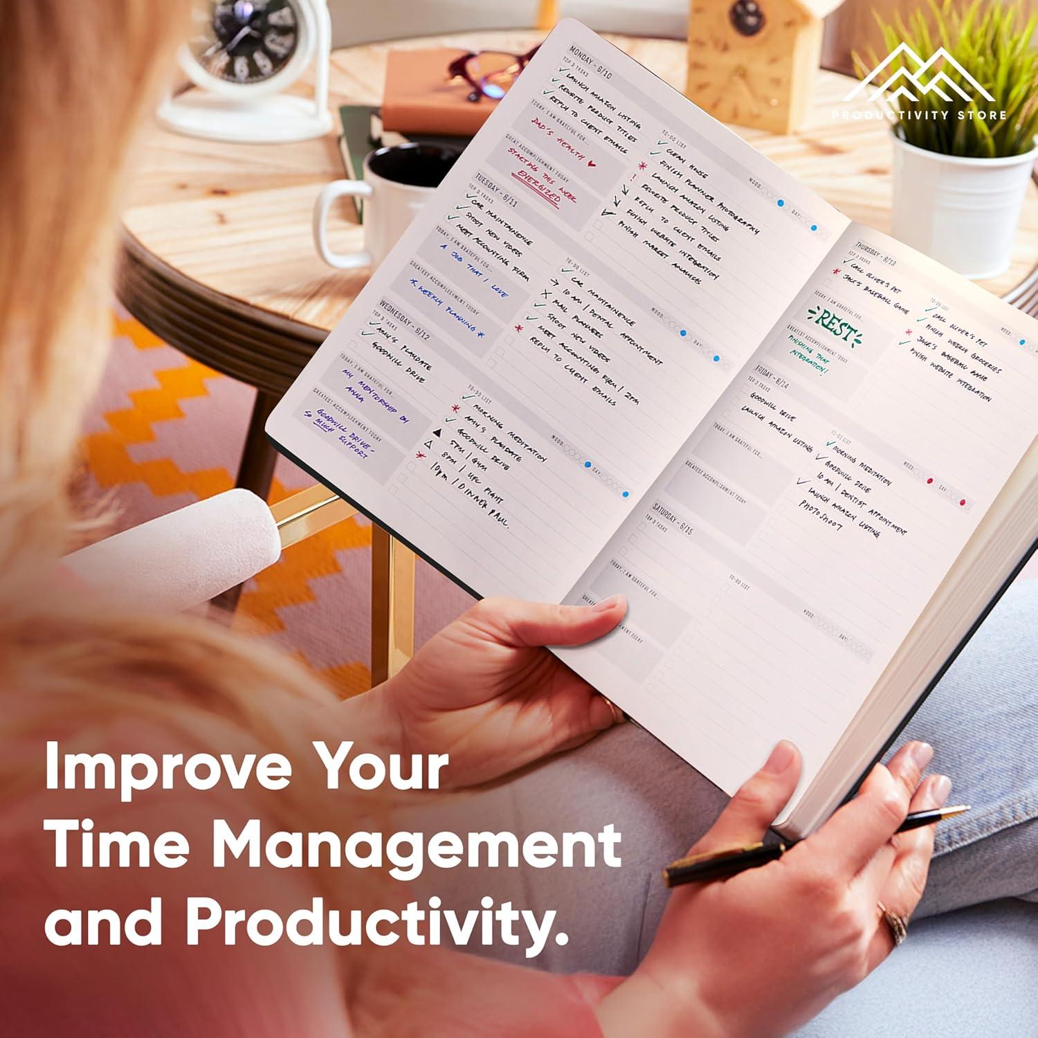 image:imageUndated 2026 Planner 85 x 11 The 1 Productivity Planner to Achieve Your 2026 Goals Planner 20262027 by PRODUCTIVITY STORE A4 BLACKBrown