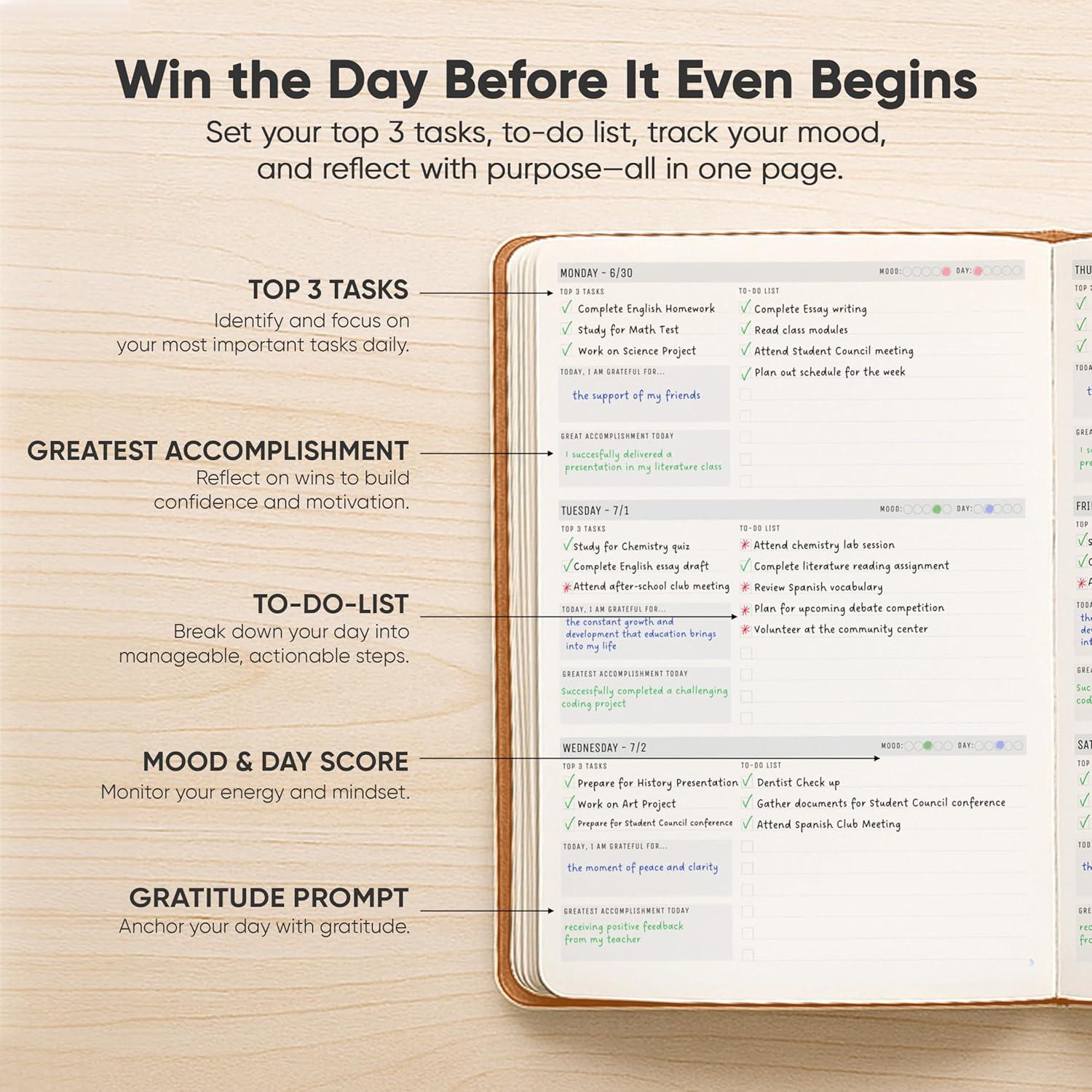 image:imageUndated 2026 Planner 85 x 11 The 1 Productivity Planner to Achieve Your 2026 Goals Planner 20262027 by PRODUCTIVITY STORE A4 BLACKBrown