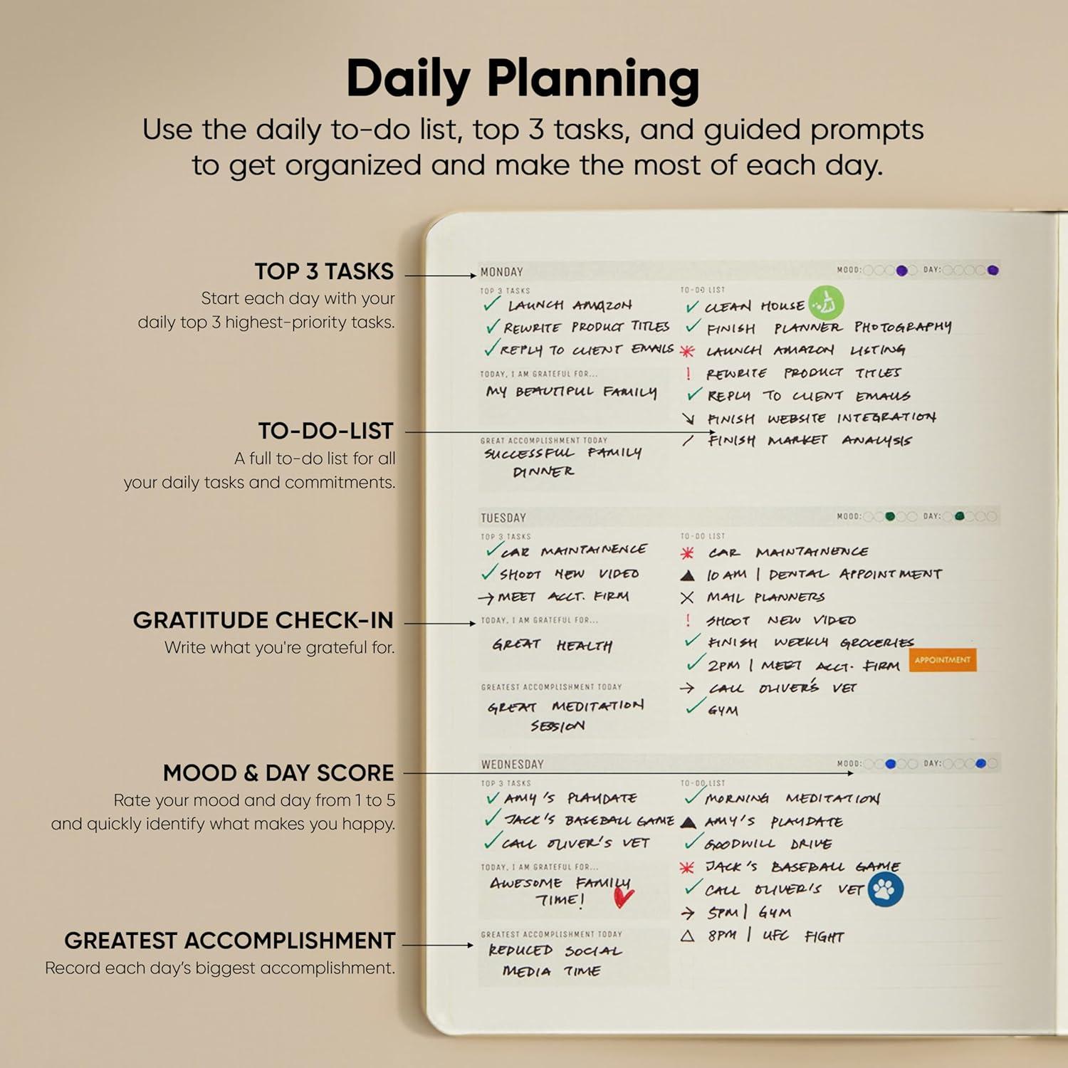 image:imageUndated 2026 Planner 85 x 11 The 1 Productivity Planner to Achieve Your 2026 Goals Planner 20262027 by PRODUCTIVITY STORE A4 BLACKCream