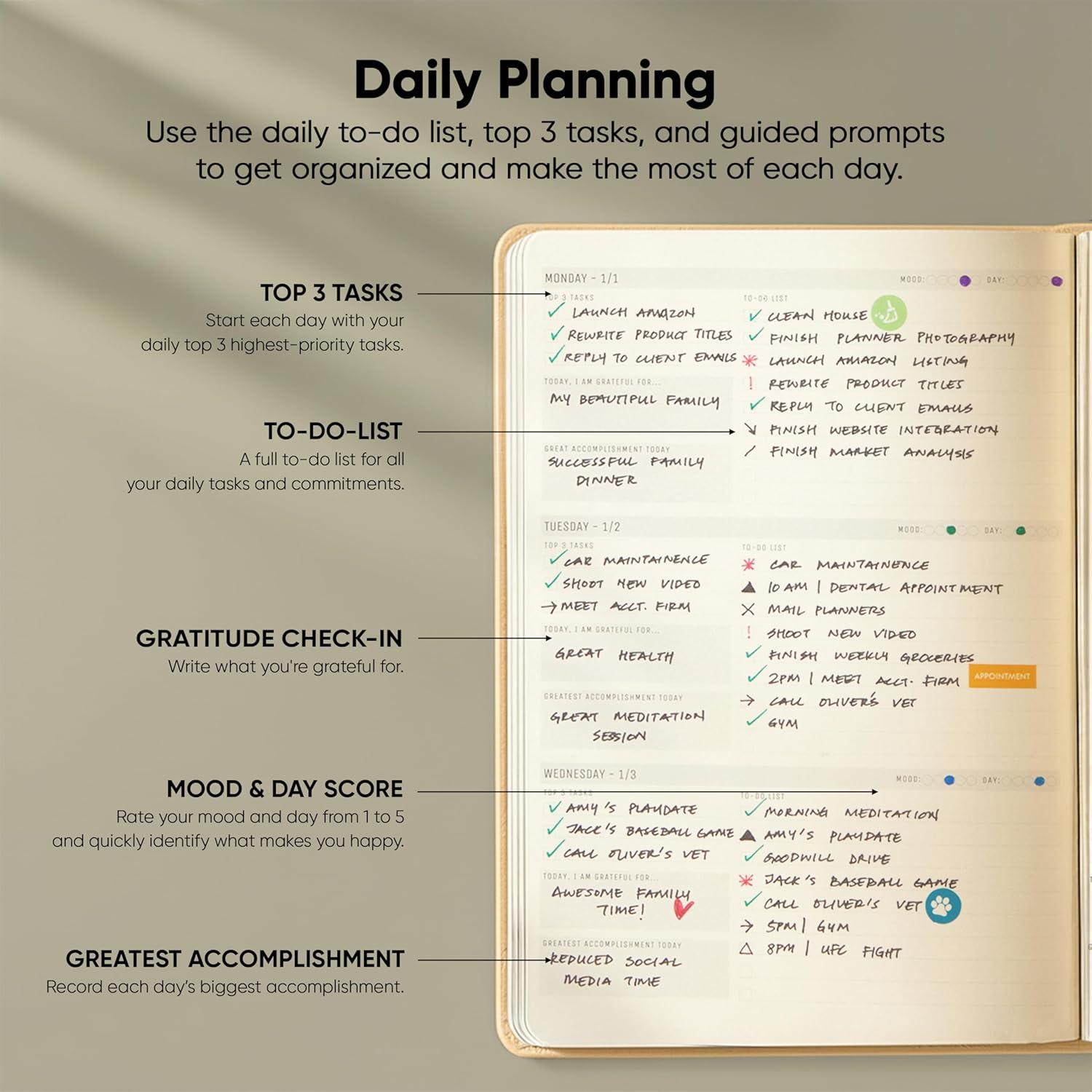 image:imageUndated 2026 Planner 85 x 11 The 1 Productivity Planner to Achieve Your 2026 Goals Planner 20262027 by PRODUCTIVITY STORE A4 BLACKCream
