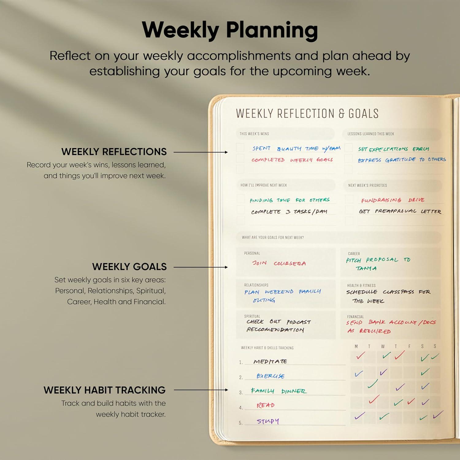 image:imageUndated 2026 Planner 85 x 11 The 1 Productivity Planner to Achieve Your 2026 Goals Planner 20262027 by PRODUCTIVITY STORE A4 BLACKCream