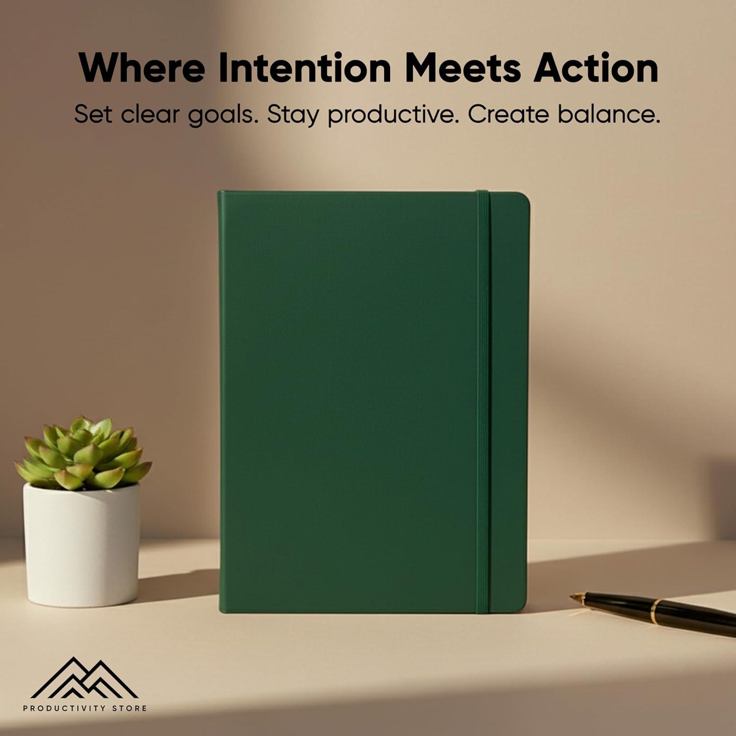 image:imageUndated 2026 Planner 85 x 11 The 1 Productivity Planner to Achieve Your 2026 Goals Planner 20262027 by PRODUCTIVITY STORE A4 BLACKGreen