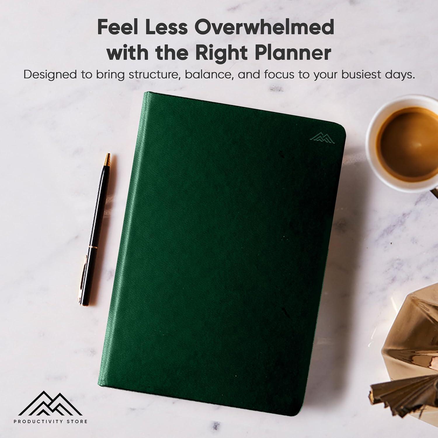 image:imageUndated 2026 Planner 85 x 11 The 1 Productivity Planner to Achieve Your 2026 Goals Planner 20262027 by PRODUCTIVITY STORE A4 BLACKGreen