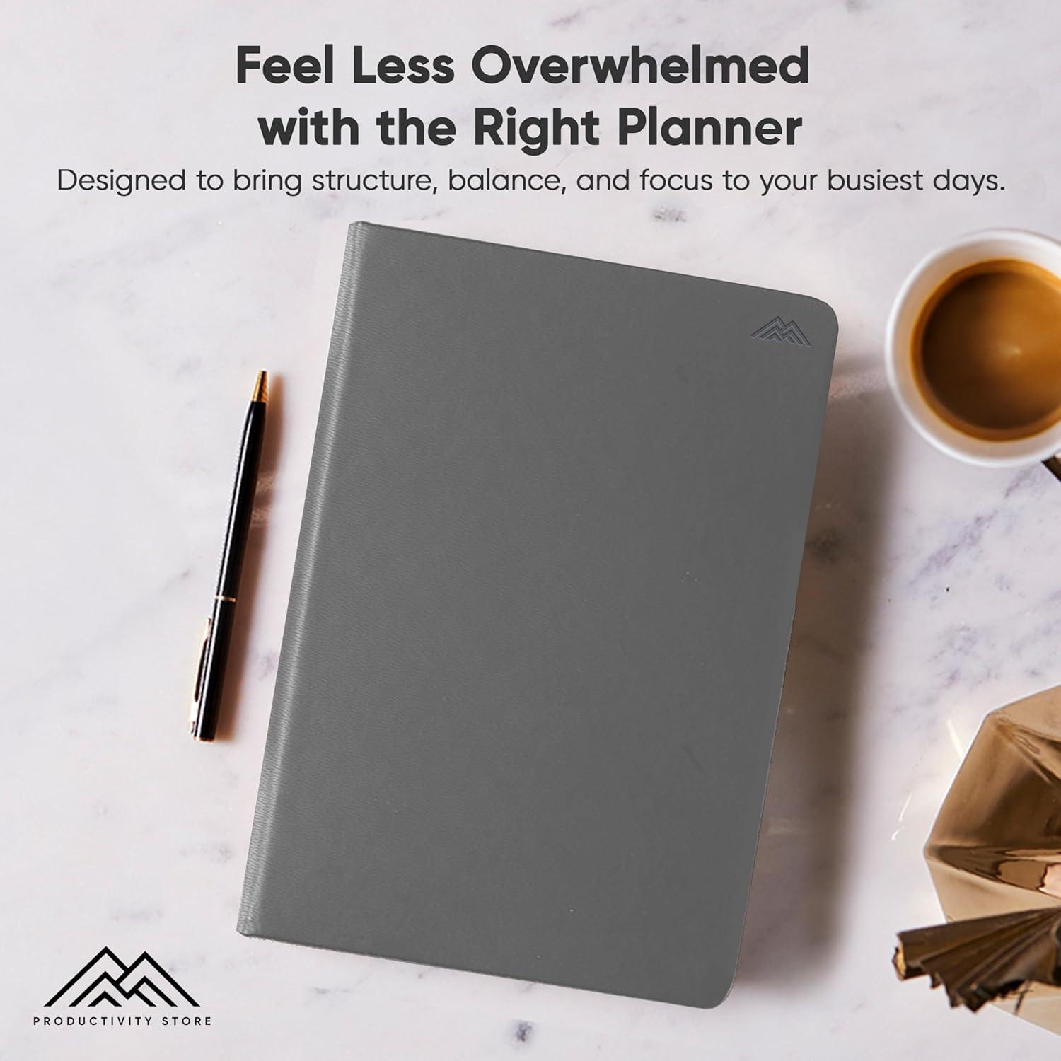 image:imageUndated 2026 Planner 85 x 11 The 1 Productivity Planner to Achieve Your 2026 Goals Planner 20262027 by PRODUCTIVITY STORE A4 BLACKGrey