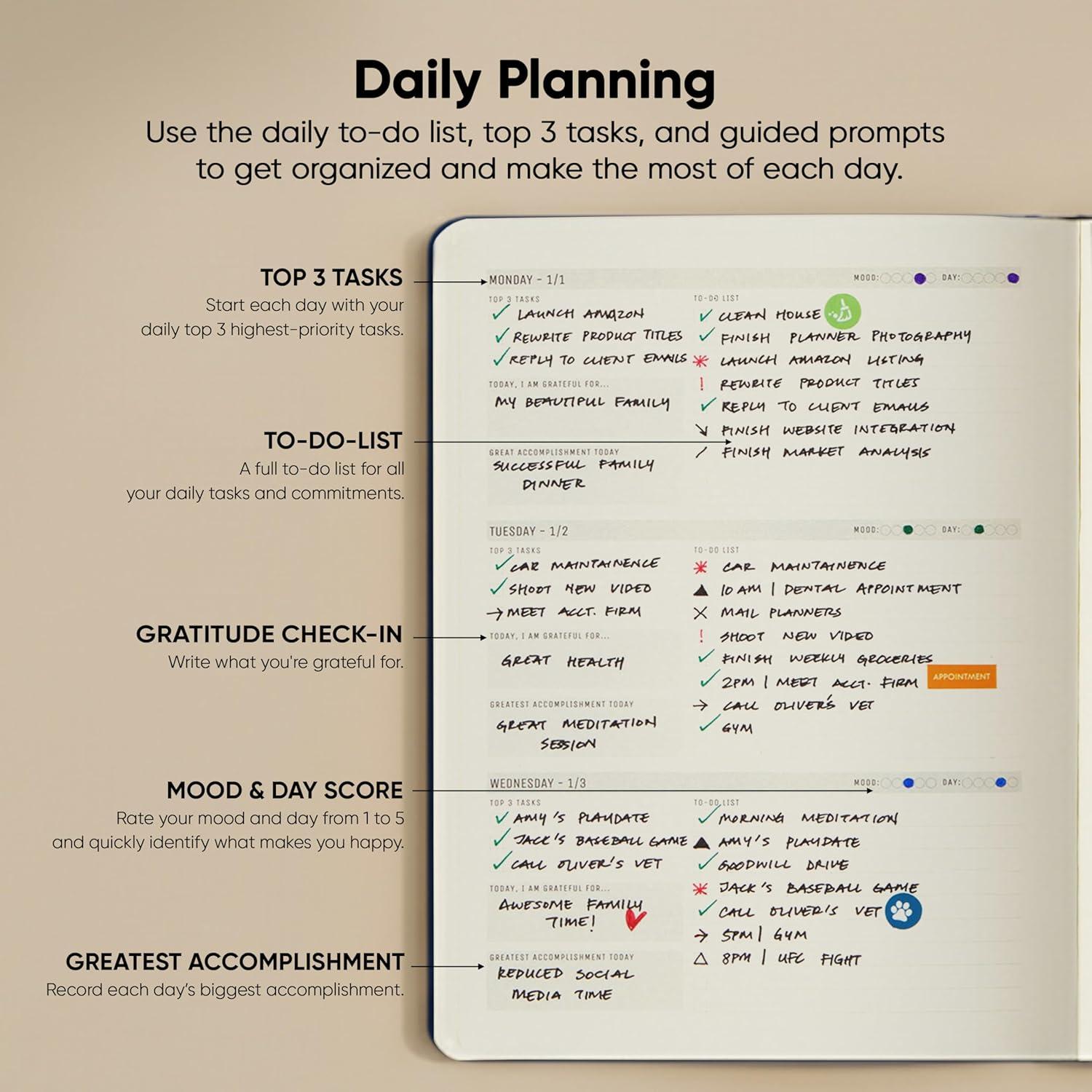 image:imageUndated 2026 Planner 85 x 11 The 1 Productivity Planner to Achieve Your 2026 Goals Planner 20262027 by PRODUCTIVITY STORE A4 BLACKNavy Blue