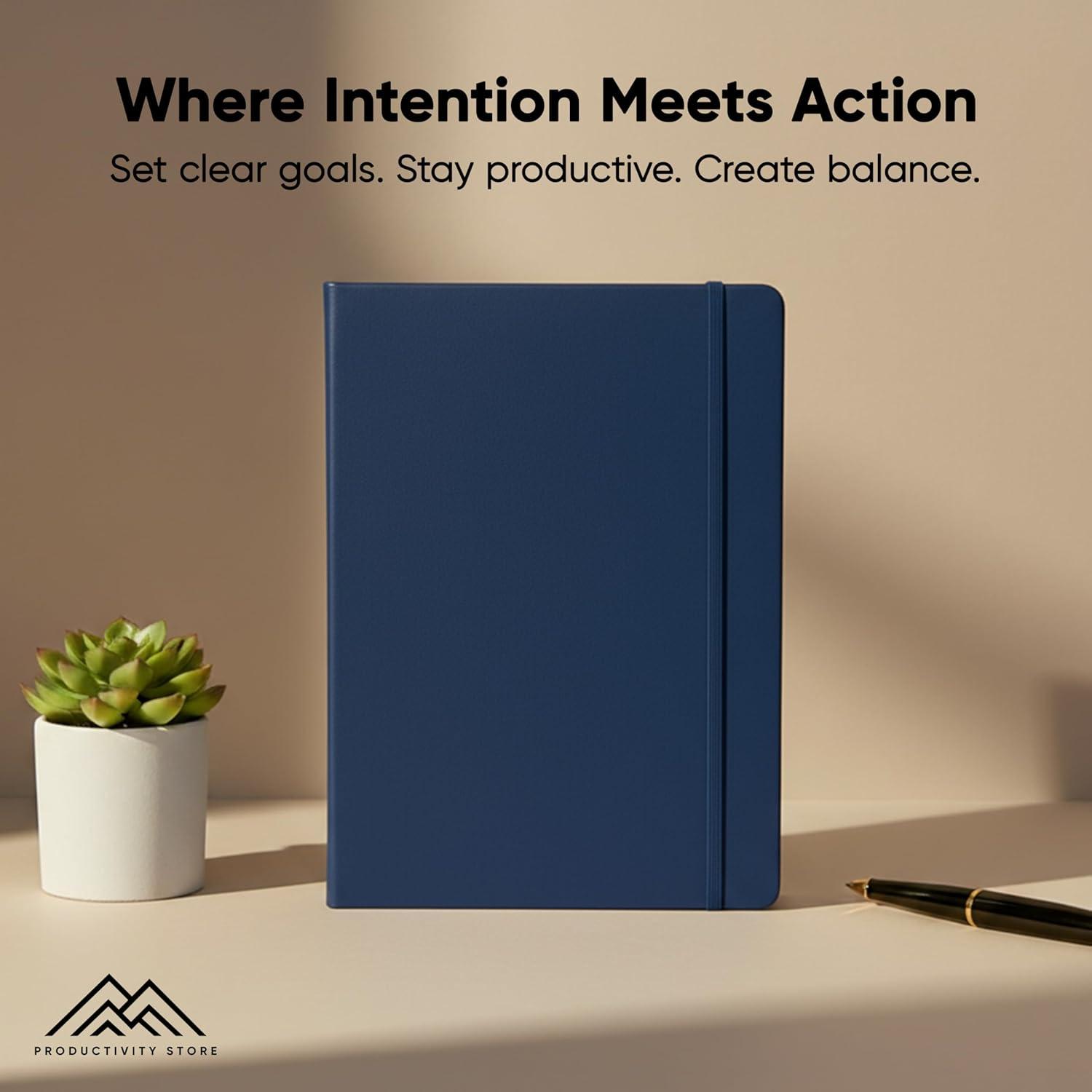 image:imageUndated 2026 Planner 85 x 11 The 1 Productivity Planner to Achieve Your 2026 Goals Planner 20262027 by PRODUCTIVITY STORE A4 BLACKNavy Blue