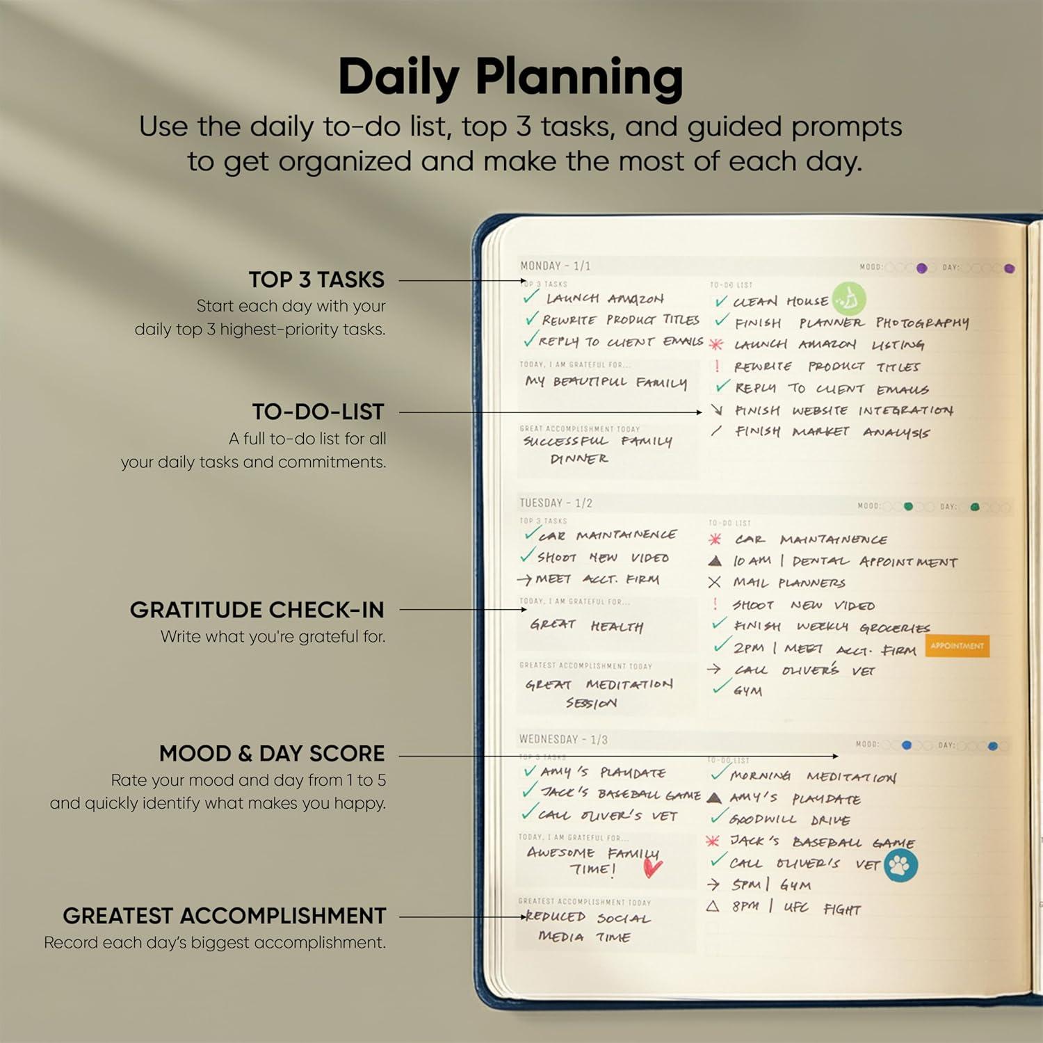 image:imageUndated 2026 Planner 85 x 11 The 1 Productivity Planner to Achieve Your 2026 Goals Planner 20262027 by PRODUCTIVITY STORE A4 BLACKNavy Blue