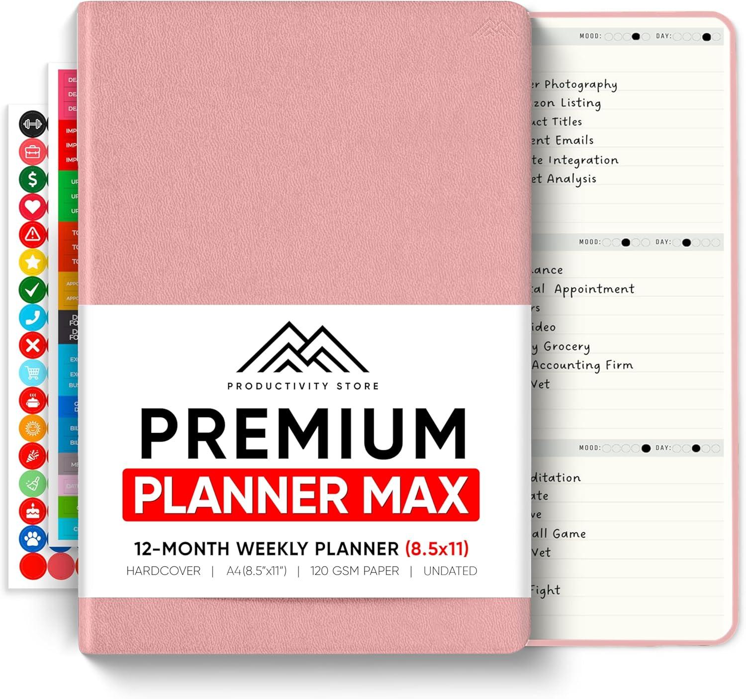 image:imageUndated 2026 Planner 85 x 11 The 1 Productivity Planner to Achieve Your 2026 Goals Planner 20262027 by PRODUCTIVITY STORE A4 BLACKPink