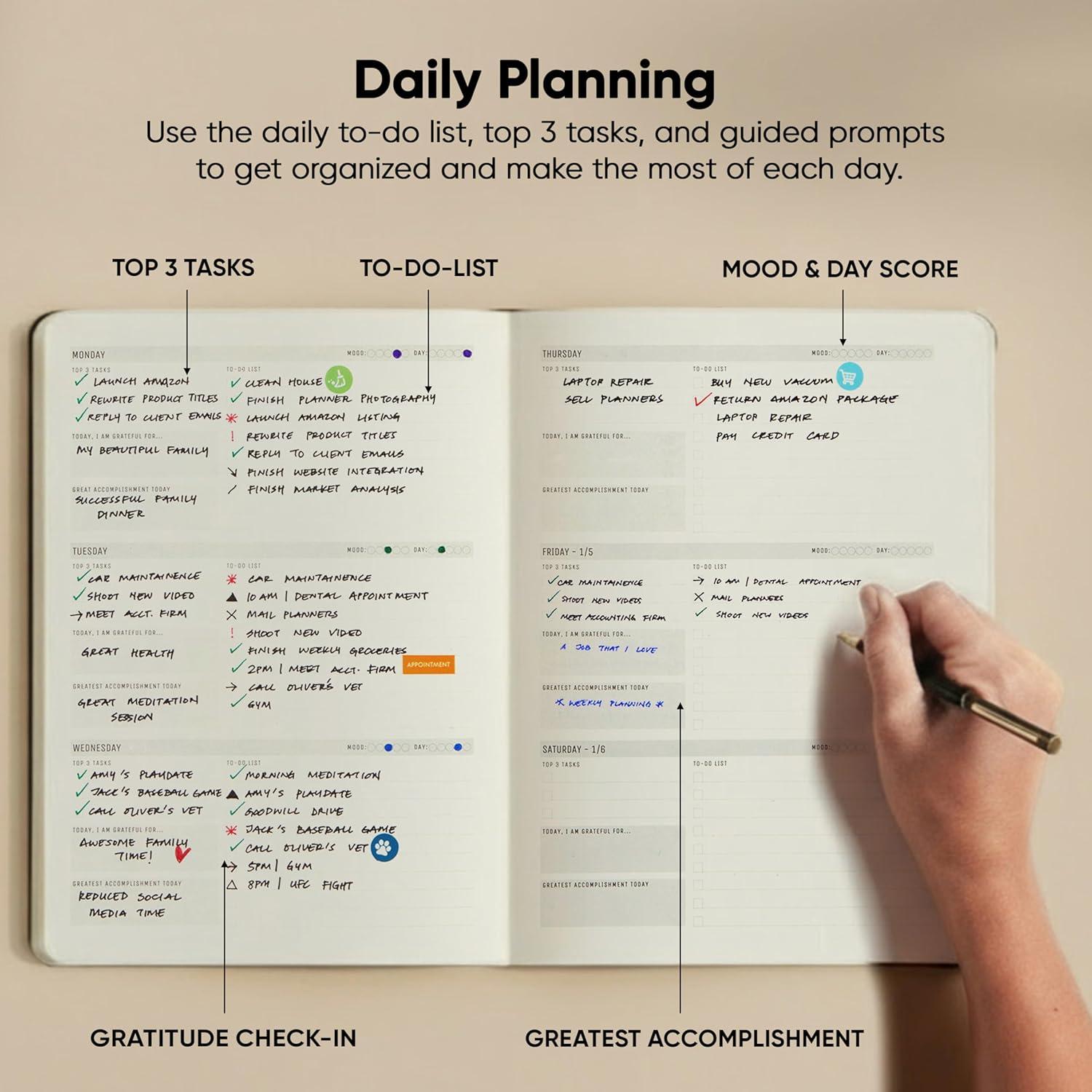 image:imageUndated 2026 Planner 85 x 11 The 1 Productivity Planner to Achieve Your 2026 Goals Planner 20262027 by PRODUCTIVITY STORE A4 BLACKPink