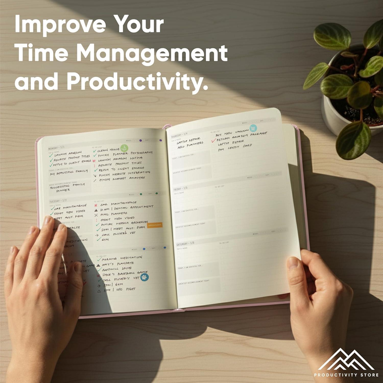 image:imageUndated 2026 Planner 85 x 11 The 1 Productivity Planner to Achieve Your 2026 Goals Planner 20262027 by PRODUCTIVITY STORE A4 BLACKPink