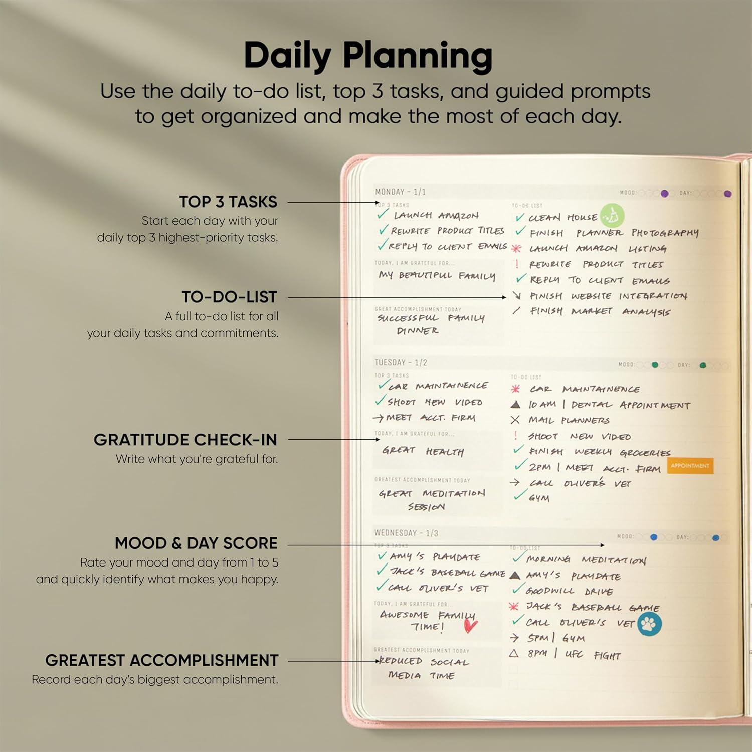 image:imageUndated 2026 Planner 85 x 11 The 1 Productivity Planner to Achieve Your 2026 Goals Planner 20262027 by PRODUCTIVITY STORE A4 BLACKPink