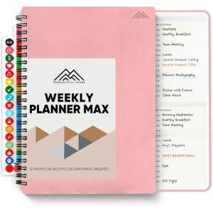 image:image2026 Planner 85 x 11 SpiralBound Weekly Monthly and Daily Planner  Organize All 52 Weeks  Increase Productivity and Get Organized  Productivity Store BlackPink