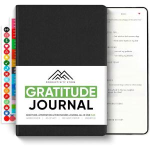 image:imageGratitude amp SelfCare Journal  Guided Mindfulness amp Mental Health Journal AllinOne with Prompts for Self Discovery  Daily Journal for Men amp Women by PRODUCTIVITY STORE A5 BrownBlack