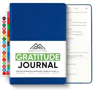 image:imageGratitude amp SelfCare Journal  Guided Mindfulness amp Mental Health Journal AllinOne with Prompts for Self Discovery  Daily Journal for Men amp Women by PRODUCTIVITY STORE A5 BrownNavy Blue