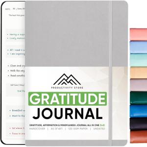 image:imageGratitude amp SelfCare Journal  Guided Mindfulness amp Mental Health Journal AllinOne with Prompts for Self Discovery  Daily Journal for Men amp Women by PRODUCTIVITY STORE A5 BrownGrey