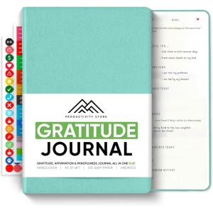 image:imageGratitude amp SelfCare Journal  Guided Mindfulness amp Mental Health Journal AllinOne with Prompts for Self Discovery  Daily Journal for Men amp Women by PRODUCTIVITY STORE A5 BrownTeal