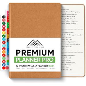image:imageUndated 2026 Planner 85 x 11  The 1 Productivity Planner to Achieve Your 2026 Goals  Planner 20262027 by PRODUCTIVITY STORE A4 BLACKBrown