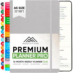 image:imageUndated 2026 Planner 85 x 11  The 1 Productivity Planner to Achieve Your 2026 Goals  Planner 20262027 by PRODUCTIVITY STORE A4 BLACKGrey