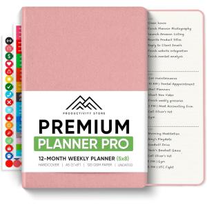 image:imageUndated 2026 Planner 85 x 11  The 1 Productivity Planner to Achieve Your 2026 Goals  Planner 20262027 by PRODUCTIVITY STORE A4 BLACKPink